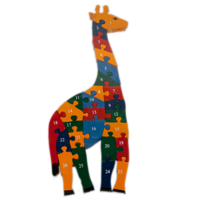 Giraffe ABC wooden puzzle