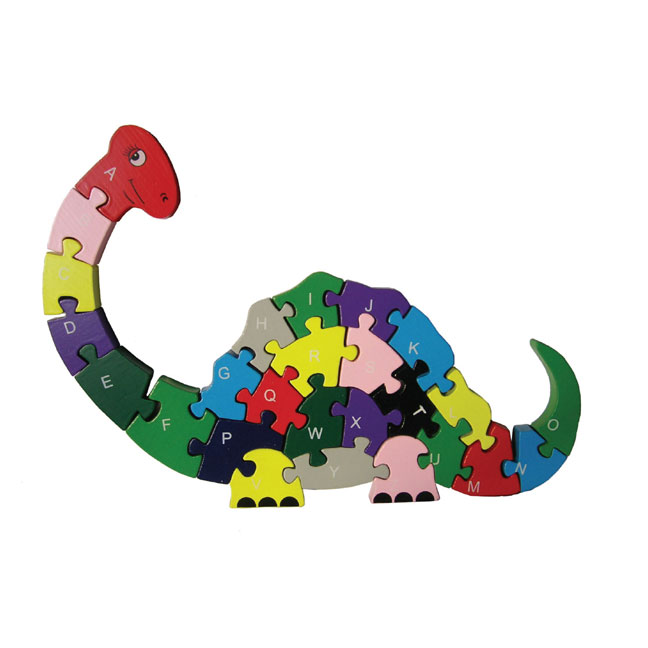 Dinosaur ABC wooden puzzle